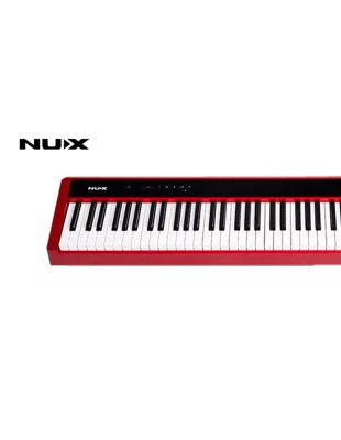 NUX NPK-10 Electric Piano เปียโนไฟฟ้า 88 คีย์ แบบ Triple-Sensor Scaled Hammer Action (Red) + แถมฟรีขาตั้งตัว X &amp; ที่วางโน้ต &amp; Pedal 1 แป้น