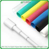 CLMXCA 12pcs/set สีสัน เครื่องม้วน ปลอกสาย ออแกไนเซอร์ลวด ปกเซฟเวอร์ ตัวป้องกันสาย USB ท่อหดความร้อน