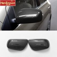 Hardingsun กระจกข้างรถยนต์รูปแบบคาร์บอนไฟเบอร์รถยนต์ TOYOTA YARIS 2006-2012อะไหล่กระจกมองหลัง XP90 YARIS