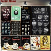 2020 Free WIFI Shabby Chic Home Bar Cafe Vintage Wall Decor Metal Tin Signs Pub Tavern Retro Decorative Plate Coffee Menu Poster A755