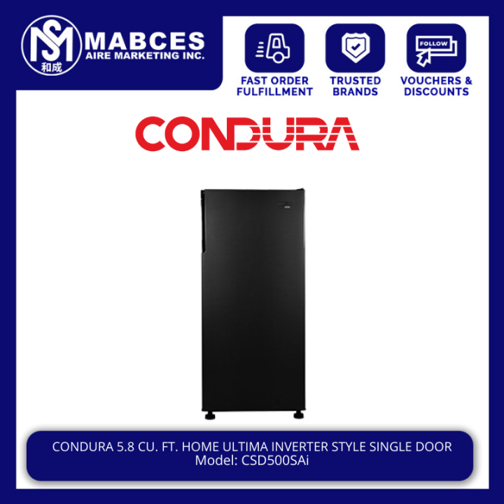 condura csd500sai 5.8 cu ft single door refrigerator