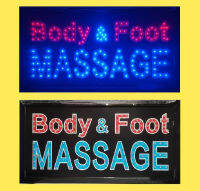 ป้ายไฟ LED BODY &amp; FOOT MASSAGE ป้ายไฟหน้าร้าน ป้าย​ไฟ​เปิด​หน้า​ร้าน​ ตกแต่งหน้าร้าน ประดับร้านสวยงาม เพิ่มความโดดเด่น