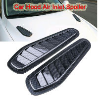 ตกแต่งรถ Hood Air Inlet สปอยเลอร์ Racing Intake Grille Trim ABS สติกเกอร์ Bonnet Vent อุปกรณ์เสริมการปรับเปลี่ยน1คู่