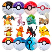 ลูกบอลโปเกมอนภาพอนิเมะลูกบอลศิลปินที่ยิ่งใหญ่พิเศษ Pokeball Charizard Pikachu แปลงตุ๊กตา Squirtle โมเดลแอ็คชั่นสำหรับเด็ก