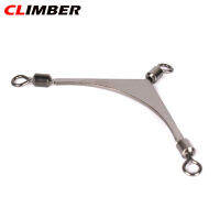 Climber เบ็ดตกปลาแบบหมุน,อุปกรณ์ตกปลาแหวนแยกโลหะข้อต่อเร็วสูงขั้วต่อโลหะสำหรับตกปลา