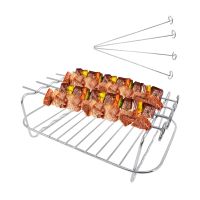 Baking Air Fryer Rack Kitchen Grill Holder Air Fryer Accessories Tray Baking Tray Barbecue Double Layer Rack Kitchen Tools