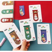 Christmas Magnetic Bookmark Student School Supplies Cartoon Magnet Book Clip Diy Mini Book Clip Bookmarks for Books Gift