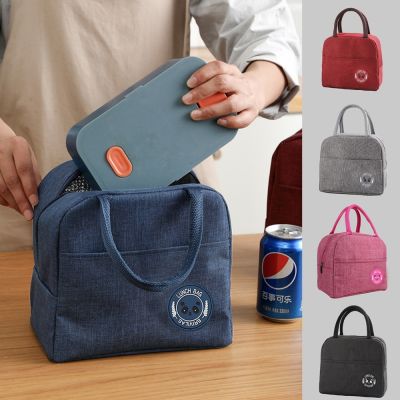 ♙▤♕ Child Insulated Thermal Lunch Bag Cooler Portable Eco Handbags Box Canvas Bags Organizer Food Picnic Packet for Tote Work Women