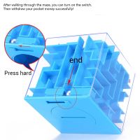 【September】 8Cm 3D Mini Speed Cube Maze Magic Cube Piggy Bank Puzzle Game Labyrinth Rolling Ball Game Cubo Magico Learning Toy For Chilren
