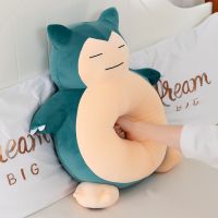 【LZ】ↂ  Snorlax Anime Plush Doll Toy para crianças Cartoon Movie Monsters Pokémon Totoro jogo Pochita bichos de pelúcia presente de Natal