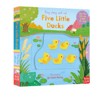 Original English five little ducks toy mechanism operation book sing along with me