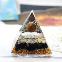 、‘】【【 Natural Stone Orgonite Pyramid Crystals Orgone Energy Generator Healing Reiki Chakra Meditation Desk Ornaments Crafts For Home