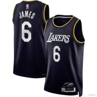 ยอดนิยม เสื้อกีฬาบาสเก็ตบอล ลาย NP2 2022-2023 NBA Jersey Los Angeles Lakers Best MVP No.6 James พลัสไซซ์ PN2