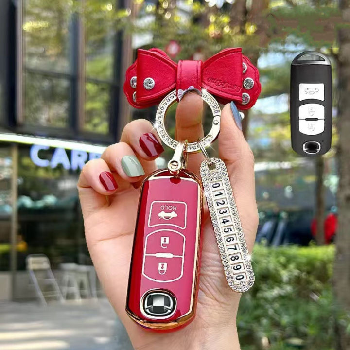 สำหรับมาสด้ารถ-keyless-สมาร์ทที่สำคัญที่ครอบคลุมกรณีผู้ถือระยะไกลมาสด้า2มาสด้า3มาสด้า6-cx3-cx5-cx9