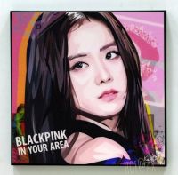 Jisoo จีซู #1 BLACKPINK แบล็คพิงก์ K POP Blink รูปภาพติดผนัง pop art พร้อมกรอบและที่แขวน กรอบรูป แต่งบ้าน ของขวัญ รูปภาพ โปสเตอร์ นักร้องเกาหลี