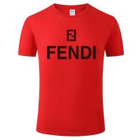 เสื้อยืด Fendi แบบใหม่สำหรับผู้ชายเสื้อยืดผ้าฝ้ายแฟชั่นสำหรับผู้หญิงพิมพ์ลายสั้นฤดูร้อน