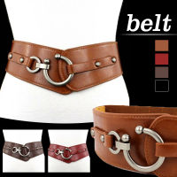 Retro Women PU Leather Waistbands Vintage Fashion Elastic Waist Belt Body Corset Cummerbund Coat Dresses Jeans Accessory