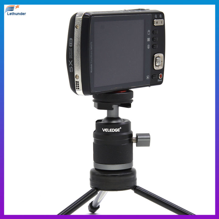 vlogger-universal-tripod-head-ball-with-cold-shoe-mount-for-led-light-mic-quick-instal-ball-head-dslr-camera-head