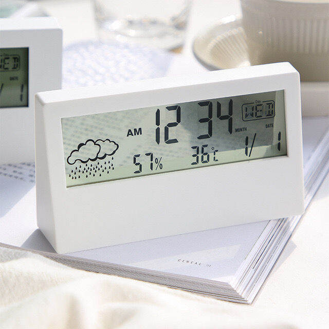 Japanese Simple Multifunctional Weather Digital Electronic Clock with