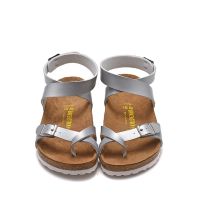 COD 【Original】Birkenstock yara womens shoes classic cork silver matte sandals 34-43