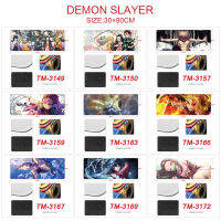 30*80ซม.Demon Slayer การ์ตูนยางแผ่นรองเมาส์การ์ตูนสีพิมพ์ลื่นล็อค Edge แผ่นรองเมาส์แผ่นรองบนโต๊ะ0000