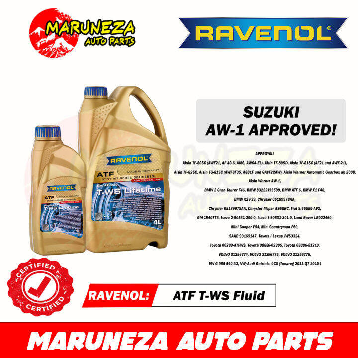 Ravenol ATF T-WS AW1 Approved | Lazada PH