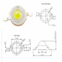 Light Beads 3-3.4v 3w high power led chip 1w led beads free shipping