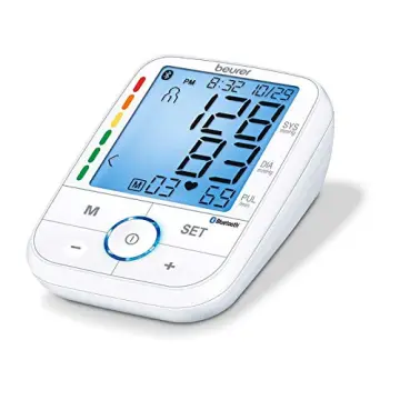  Beurer BM81 easyLock Automatic Upper Arm Blood Pressure Monitor,  Fully Electronic Smart Cuff Without Cables, Gentle Striction Plus Fast  Measurement, Bluetooth, 240 Memory Sets : Health & Household