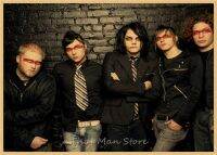 My Chemical Romance American Rock Band โปสเตอร์วินเทจกระดาษคราฟท์ Retro Cafe Home Wall ตกแต่ง Poster