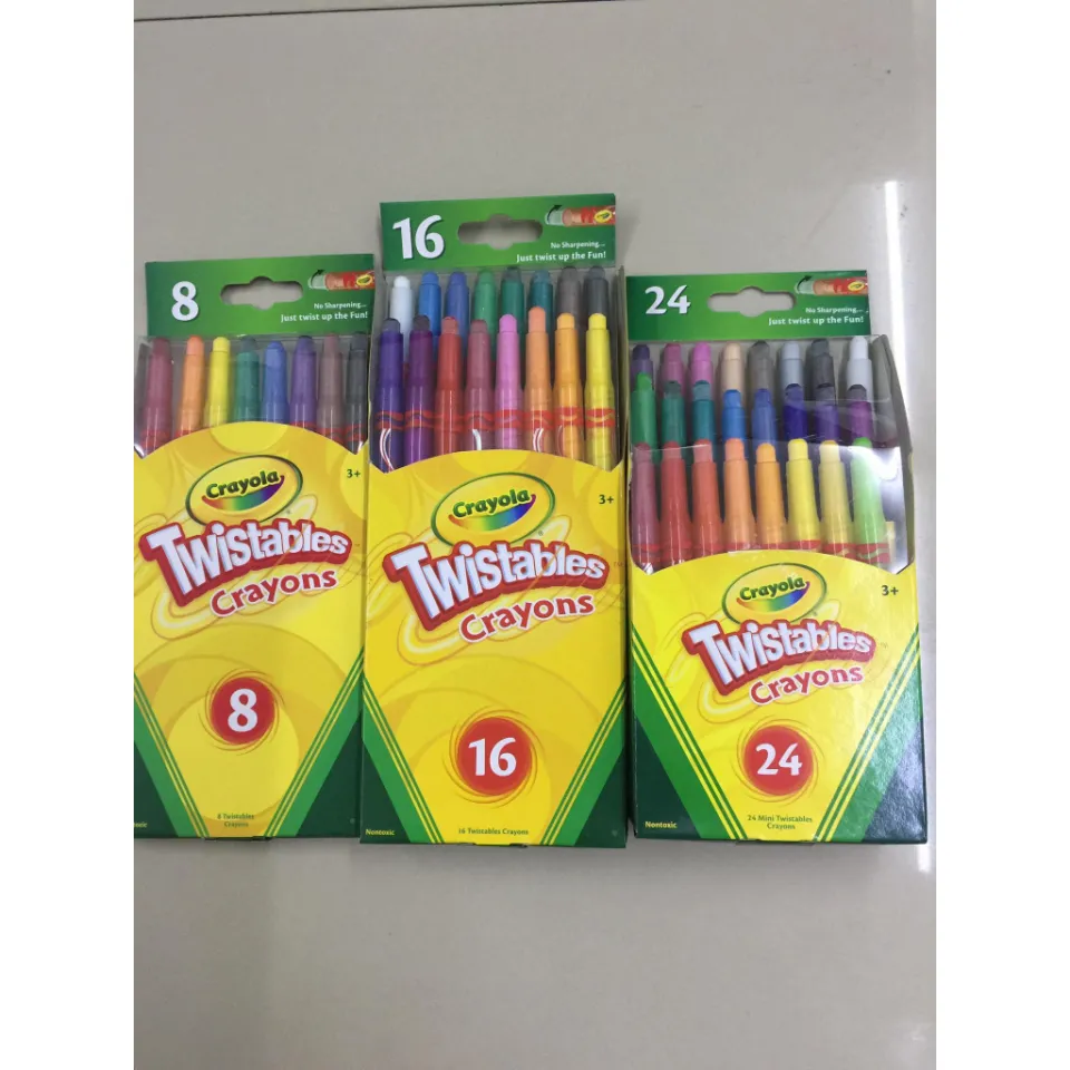 Crayola Twistables Crayons require no peeling or sharpening, just