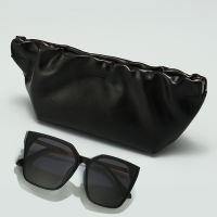 【cw】 Luxury Sunglasses Storage Glasses Leather Pu