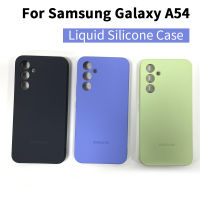 ของแท้สำหรับ Samsung Galaxy A54ซิลิโคนเหลวเคสโทรศัพท์มือถือนิ่มกันกระแทกกล้องปกป้องนุ่ม A54รวมทุกอย่าง