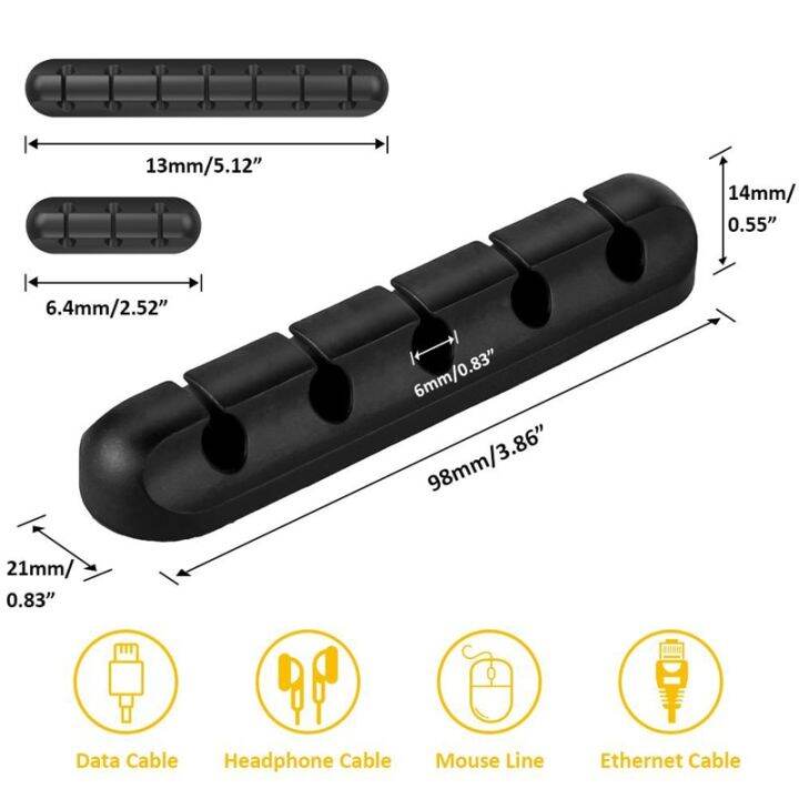 new-arrival-cable-winder-earphone-cable-organizer-wire-storage-silicon-charger-holder-clips-cable-winder-management-organizer