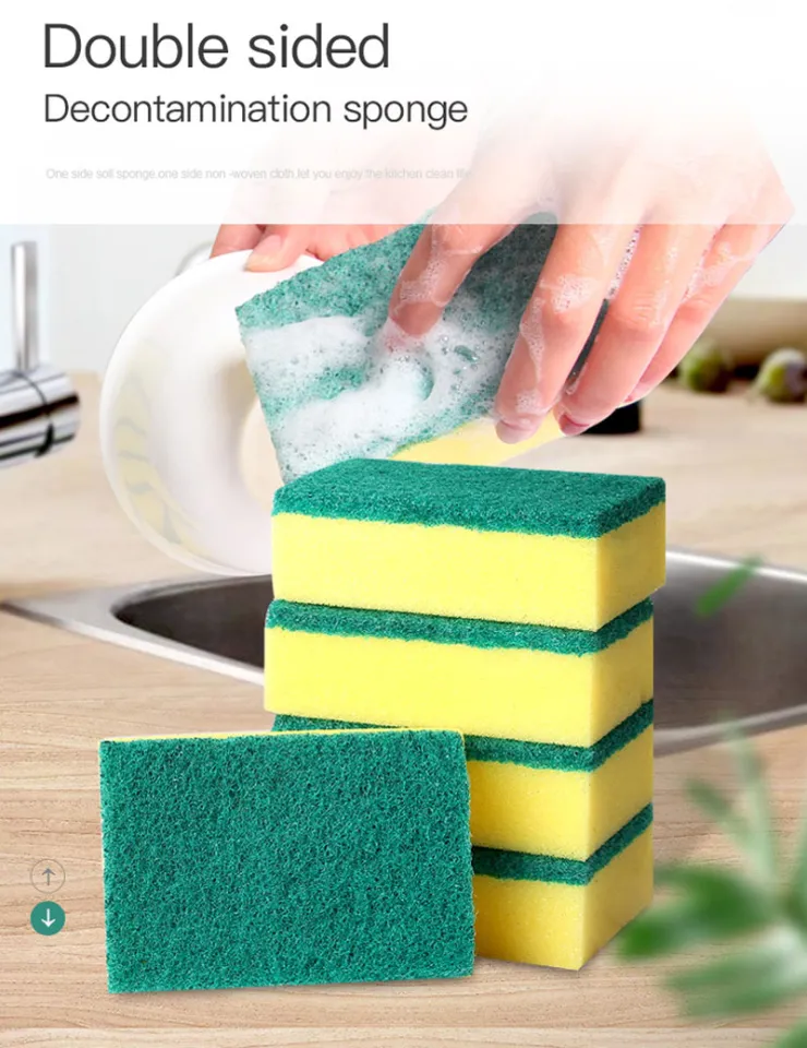 5/10/20Pcs Dish Sponges Kitchen Cleaning Tools Washing Towels Wiping Rags  Sponge Scouring Pad Microfiber Dishwashing Sponge