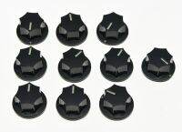 KAISH 10pcs Metric Spec JB Large Knobs Jaguar Mustang Style Guitar Knob Black