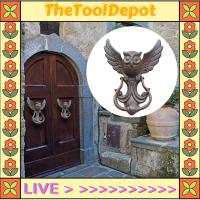 TheToolDepot Milagetto ที่เคาะประตูโบราณที่จับประตูโลหะด้ามจับแบบดึงสำหรับฮาร์ดแวร์ประตูสวน