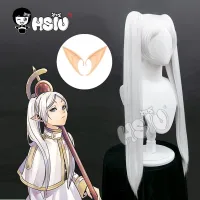 Frieren Cosplay Wig Anime Sousou No Frieren At The Funeral Cosplay 「HSIU 」Fiber Synthetic Wig +Free Gift Elf Ears