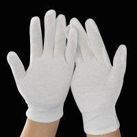 1Pair Cotton Inspection Gloves Men Household Coin Jewelry Serving Waiter Driver