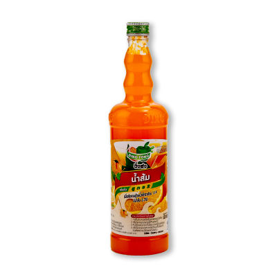สินค้ามาใหม่! ติ่งฟง น้ำสควอช ส้ม 760 มล. x 12 ขวด Ding Fong Orange Squash 760 ml x 12 Bottles ล็อตใหม่มาล่าสุด สินค้าสด มีเก็บเงินปลายทาง
