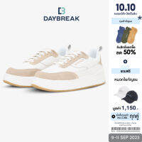 DAYBREAK T-City Leather Autumn White รองเท้าผ้าใบ หนังแท้ ผู้ชาย ผู้หญิง Antibacterial เป็นมิตรต่อสิ่งแวดล้อม