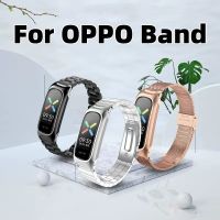 สายรัดสำหรับ OPPO สายรัดข้อมือทดแทนสำหรับ OPPO โลหะเหล็กสแตนเลสสตีลสายรัดข้อมือแม่เหล็ก