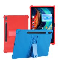 สำหรับ Lenovo Tab P12 Pro ซิลิโคนกันกระแทกเคสป้องกันแท็บเล็ต Xiaoxin Pro เคสโทรศัพท์ขาตั้ง12.7นิ้ว