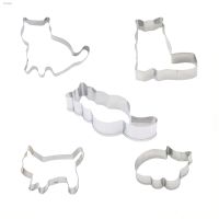 1PC Cat Shaped Stainless Steel Mold Biscuit Press Stamp Embosser DIY Baking Mould Cake Cookie Cutter Kitchen Baking Accessories