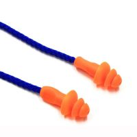 10Pcs Soft Silicone Corded Ear Plugs Noise Reduction Earplugs Protective Earmuffs Earplugs Noise Ear Protection