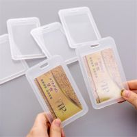 【CW】♗✎●  1pcs Transparent Card Cover Men Student Bus Holder Business Credit Cards Bank ID Sleeve