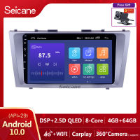 Seicane อุปกรณ์นำทาง GPS วิทยุจอสัมผัส,9นิ้ว Android 13.0 IPS สำหรับปี 2007 2008 2009 2010 2011 TOYOTA CAMRY Wifi DVR OBD II กล้องมองหลัง