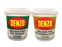 DENZO สีน้ำอะคริลิค สีน้ำ สำหรับ ทา ภายใน สำหรับ ทา ภายในและภายนอก เดนโซ่ ขนาด แกลลอน 3.785 ลิตร