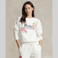 Polo Ralph Lauren PULLOVER Lunar New Year Floral Fleece Sweatshirt เสื้อสเวตเตอร์ รุ่น WMPOKNINFB20386 สี 100 WHITE