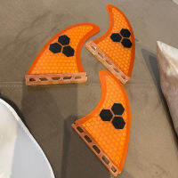 FUT G5 M ขนาด Surfing Fin ไฟเบอร์กลาส Honeycomb Pure Color Fins ที่กำหนดเอง Fins Surfboard Single Tabs Fins