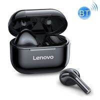 Lenovo LivePods ดั้งเดิม LP40หูฟังบลูทูธแบบกันน้ำ IPX4 TWS พร้อมกล่องชาร์จรองรับการโทรแบบสัมผัสและ HD &amp; Siri &amp; การสลับ Master-Slave (สีดำ)